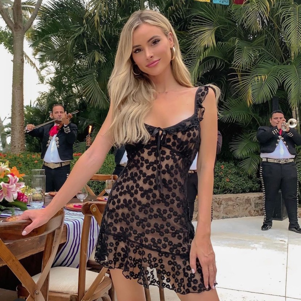 Majorelle lace dress sunbeams